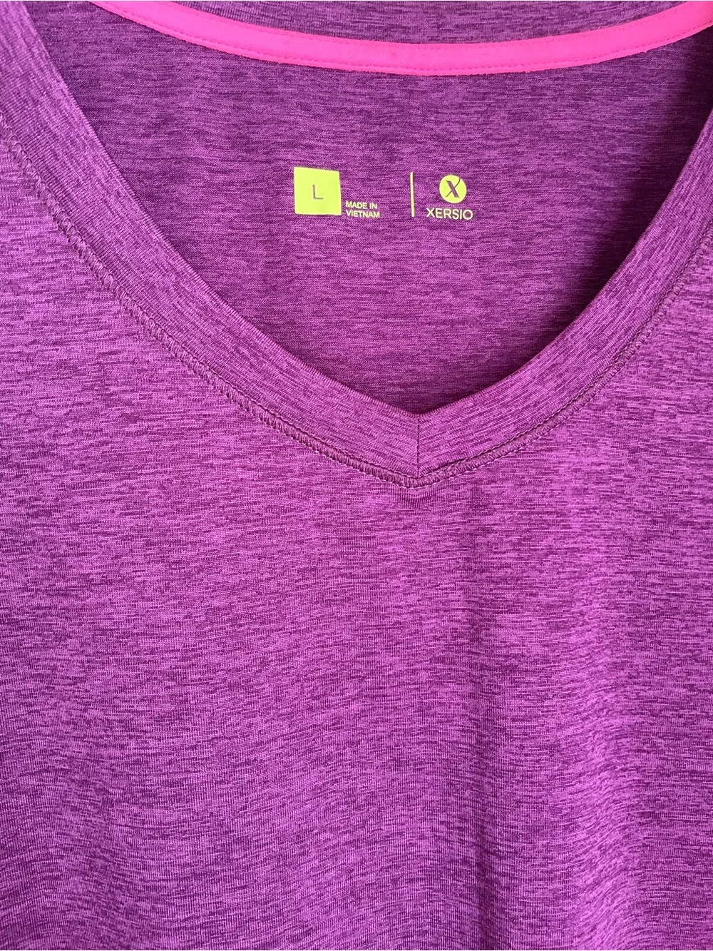 Xersion V-Neck Long Sleeve Dry-Fit Top